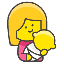 Breast Feeding Element from Emojis - Kawaii Set