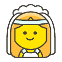 Bride With Veil Element from Emojis - Kawaii Set