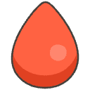 Drop Of Blood Element from Emojis - Kawaii Set