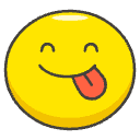 Face Savoring Food Element from Emojis - Kawaii Set
