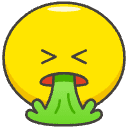 Face Vomiting Element from Emojis - Kawaii Set