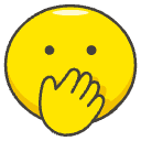 Face With Hand Over Mouth Element from Emojis - Kawaii Set