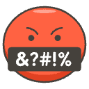 Face With Symbol On Mouth Element from Emojis - Kawaii Set