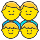 Family Man Man Boy Boy Element from Emojis - Kawaii Set