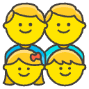 Family Man Man Girl Boy Element from Emojis - Kawaii Set