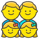 Family Man Man Girl Girl Element from Emojis - Kawaii Set