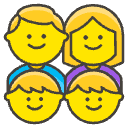 Family Man Woman Boy Boy Element from Emojis - Kawaii Set