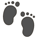 Footprints Element from Emojis - Kawaii Set