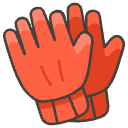 Gloves Element from Emojis - Kawaii Set