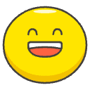 Grinning Face With Smiling Eyes Element from Emojis - Kawaii Set
