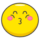 Kissing Face With Closed Eyes Element from Emojis - Kawaii Set