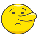 Lying Face Element from Emojis - Kawaii Set