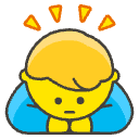 Man Bowing Element from Emojis - Kawaii Set