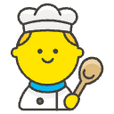 Man Cook Element from Emojis - Kawaii Set