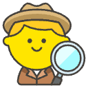 Man Detective Element from Emojis - Kawaii Set