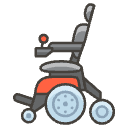 Motorized Wheelchair Element from Emojis - Kawaii Set