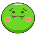 Nauseated Face Element from Emojis - Kawaii Set