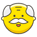 Old Man Element from Emojis - Kawaii Set