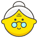 Old Woman Element from Emojis - Kawaii Set