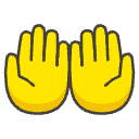 Palms Up Together Element from Emojis - Kawaii Set