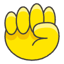 Raised Fist Element from Emojis - Kawaii Set