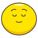 Relieved Face Element from Emojis - Kawaii Set