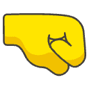 Right Facing Fist Element from Emojis - Kawaii Set