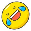 Rolling On The Floor Laughing Element from Emojis - Kawaii Set