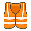 Safety Vest Element from Emojis - Kawaii Set