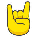 Sign Of Horn Element from Emojis - Kawaii Set