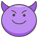 Smiling Face With Horns Element from Emojis - Kawaii Set