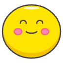 Smiling Face With Smiling Eyes Element from Emojis - Kawaii Set