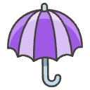 Umbrella Element from Emojis - Kawaii Set