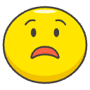 Worried Face Element from Emojis - Kawaii Set