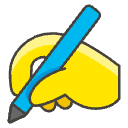 Writing Hand Element from Emojis - Kawaii Set