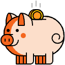 Piggy Bank Illustration from Porto Set