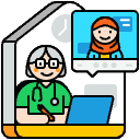 Online Counseling Illustration from Porto Set