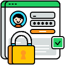 Secure Login Illustration from Porto Set