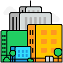 City Buildings Illustration from Porto Set