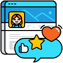 Social Media Profile Illustration from Porto Set
