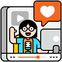 Youtube Influencer Illustration from Porto Set