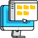 Desktop Computer Illustration from Porto Set