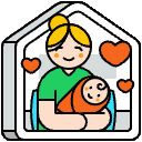Mom And Baby Illustration from Porto Set