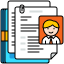 Job Resume Illustration from Porto Set