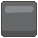 Black Large Square Element from Emojis - Kawaii Set