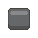 Black Medium Small Square Element from Emojis - Kawaii Set