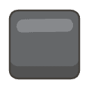 Black Medium Square Element from Emojis - Kawaii Set