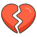 Broken Heart Element from Emojis - Kawaii Set