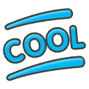 Cool Button B Element from Emojis - Kawaii Set