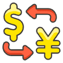 Currency Exchange Element from Emojis - Kawaii Set